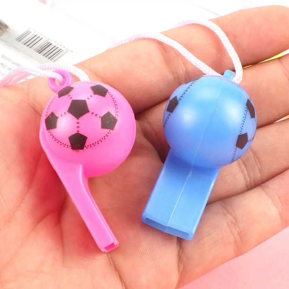 10PCS Random Cartoon Whistle Referee Sport Rugby Training School Soccer Football Basketball Cheerleaders Cheer Whistles Kids Toy