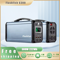 Flashfish G300 Mini Portable Power Station 300W Solar Generator 222Wh Lifepo4 Battery Home Backup Outdoor Camping Mobile power