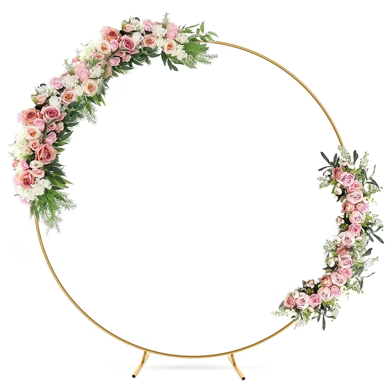 

1m/2m Round Balloon Arch Kit Holder Circle Wreath Balloon Stand Wedding Birthday Party Decor DIY Frame Baby Shower Background