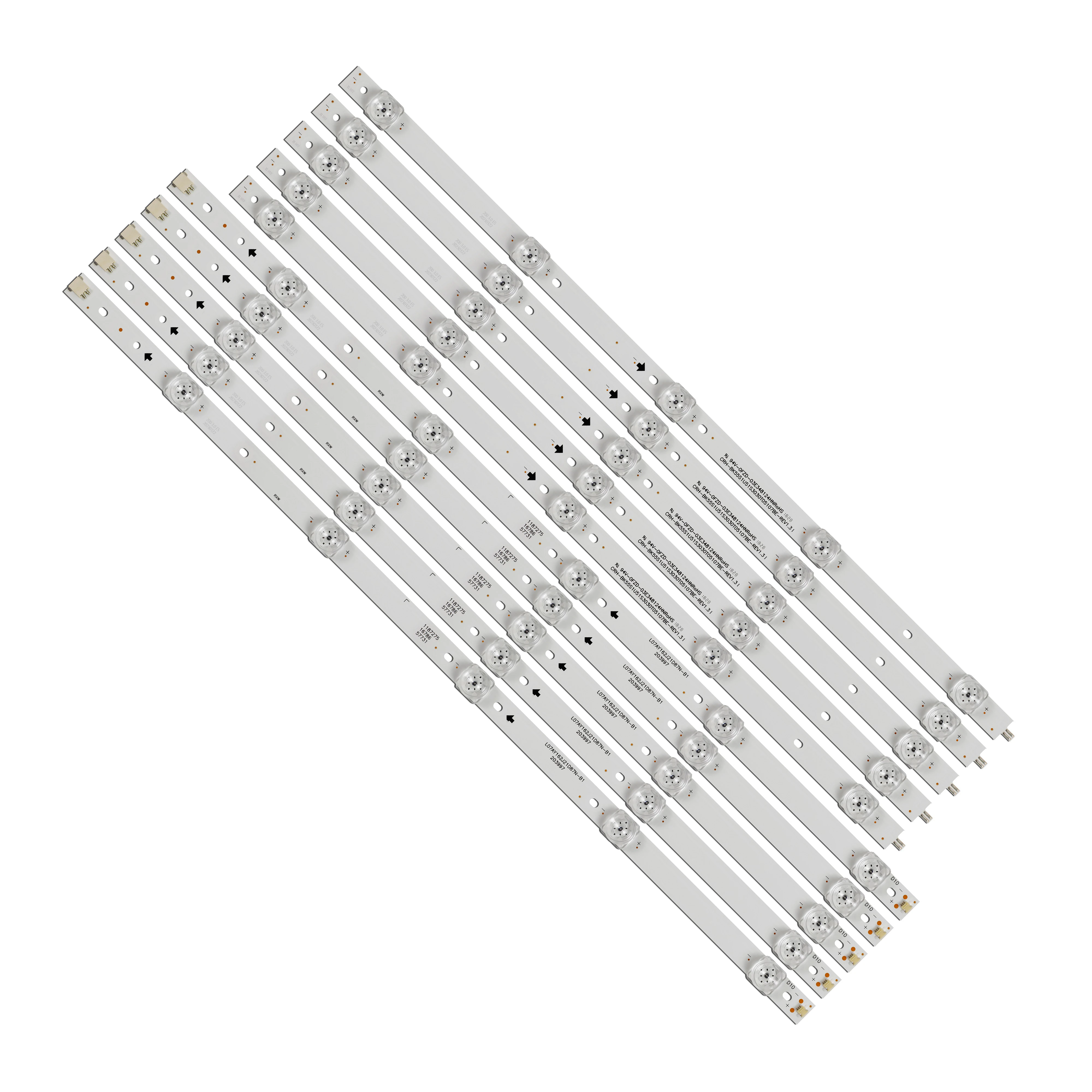 

5Pcs/Set LED Strip For HZ55A65 H55A6120 HZ55H50Y CRH-BK55S1U51S3030T05107BE-REV1.3 B HD550S1U51-T0\S1\GM\ROH