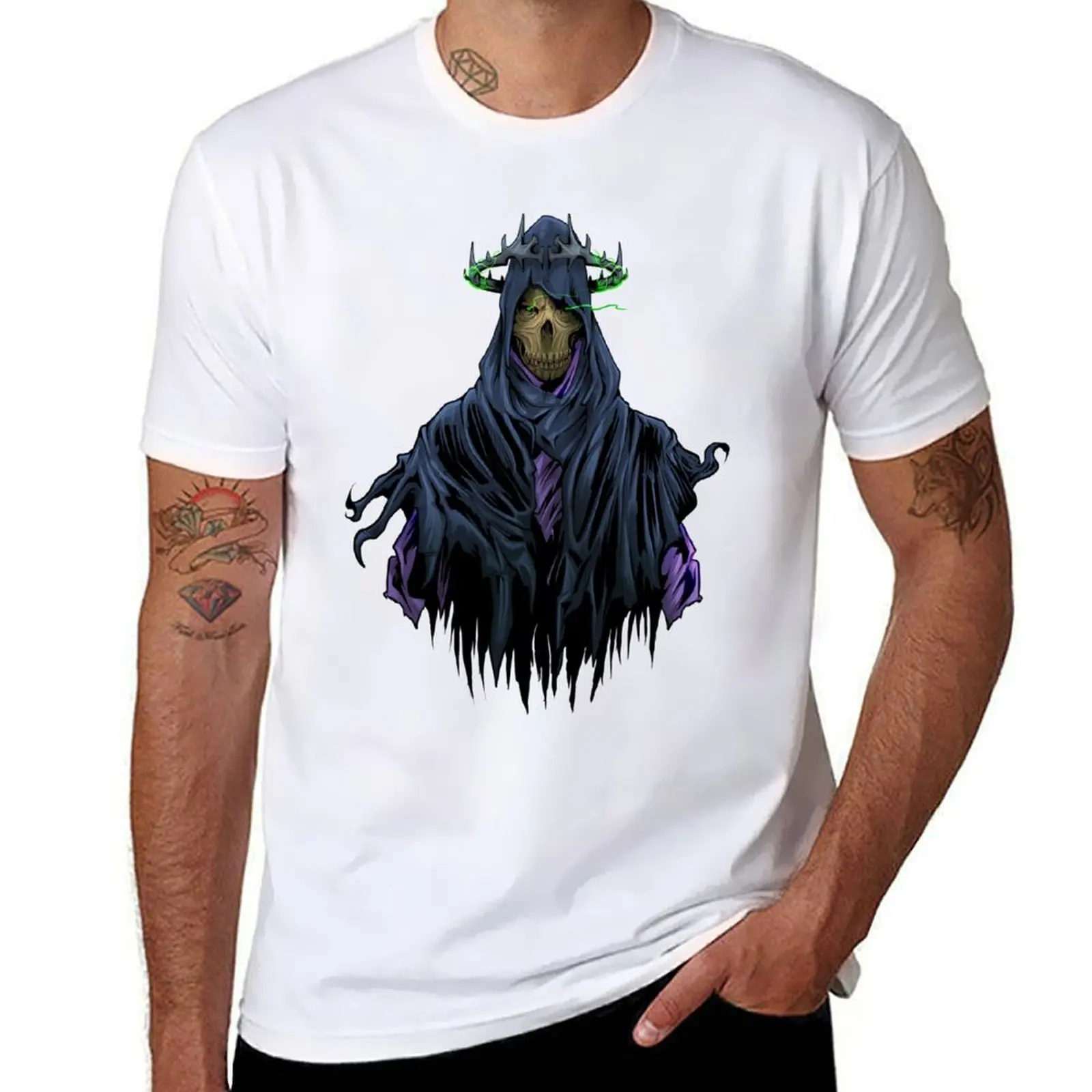 

Lich T-Shirt men t shirt cotton 100% t shirts for man slim fit T-Shirt