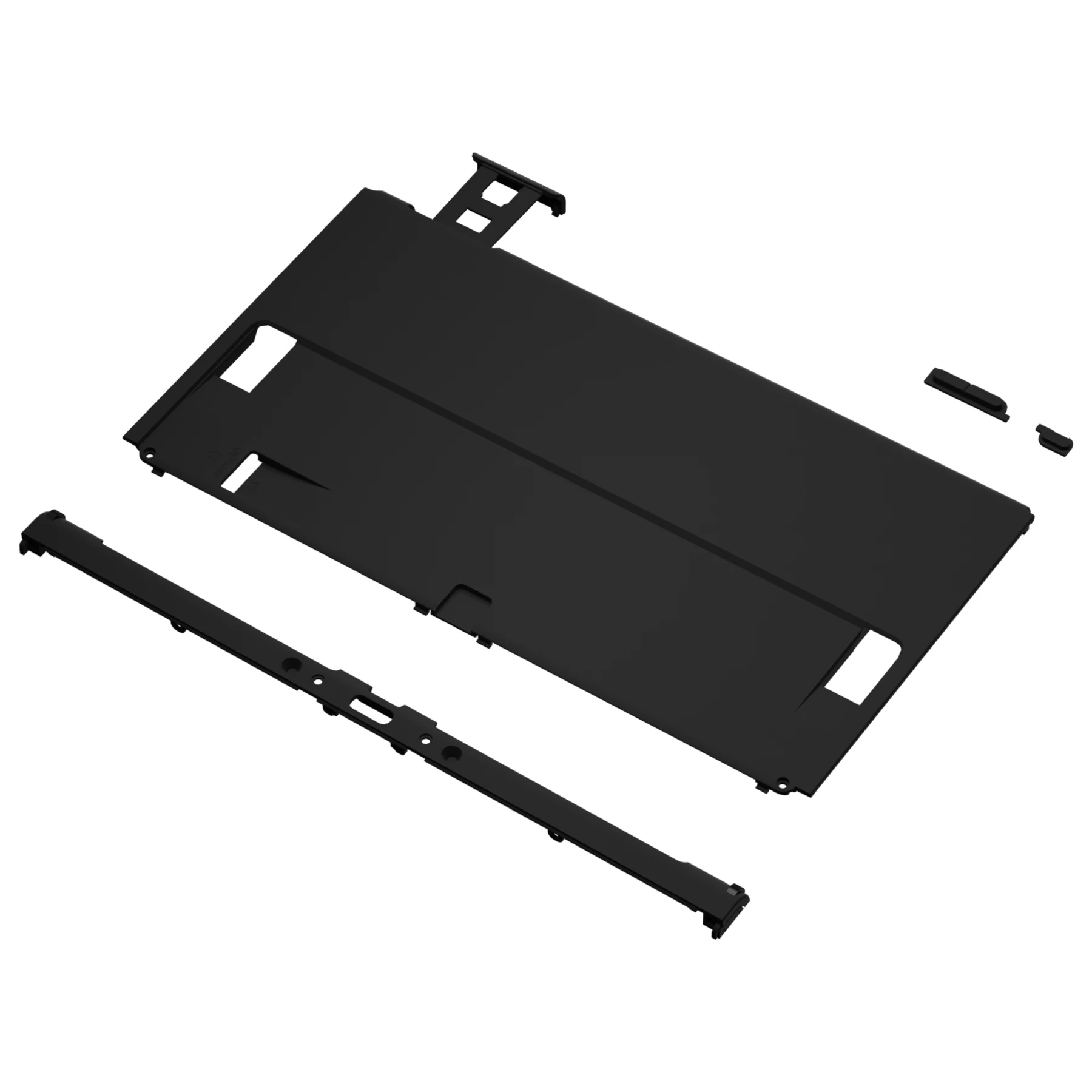 EXtremeRate Tay Cầm Tấm Đỡ Lưng Tùy Chỉnh Thay Thế Nhà Ở Vỏ Ốp Lưng Trắng Và Tắc Kè Hoa Xanh Cho Nintendo Switch OLED Tay Cầm