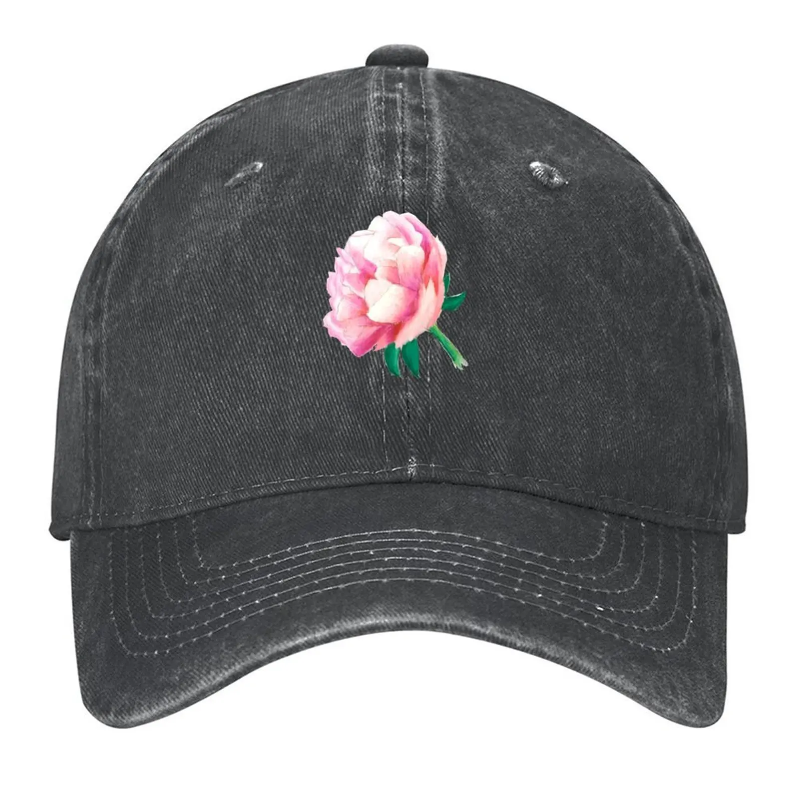 

Pink Peony Flower Baseball Cap Hat Man For The Sun Luxury Man Hat Custom Cap hard hat Women's Beach Outlet Men's