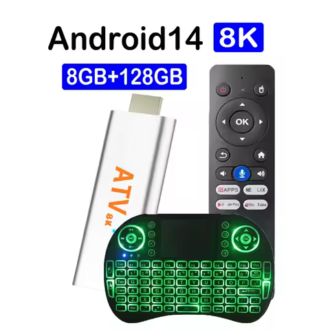 Very Fast Android 14 TV Stick Q15 Bluetooth 5.4 8K Ultra 8GB 128GB Media Player H313 5G Wifi Google Voice 4K Video Set Top Box