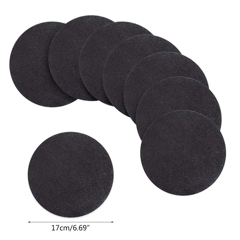 아티스트 페인터를 위한 8개 블랙 라운드 골판지 만다라 그림 종이 DIY 골판지