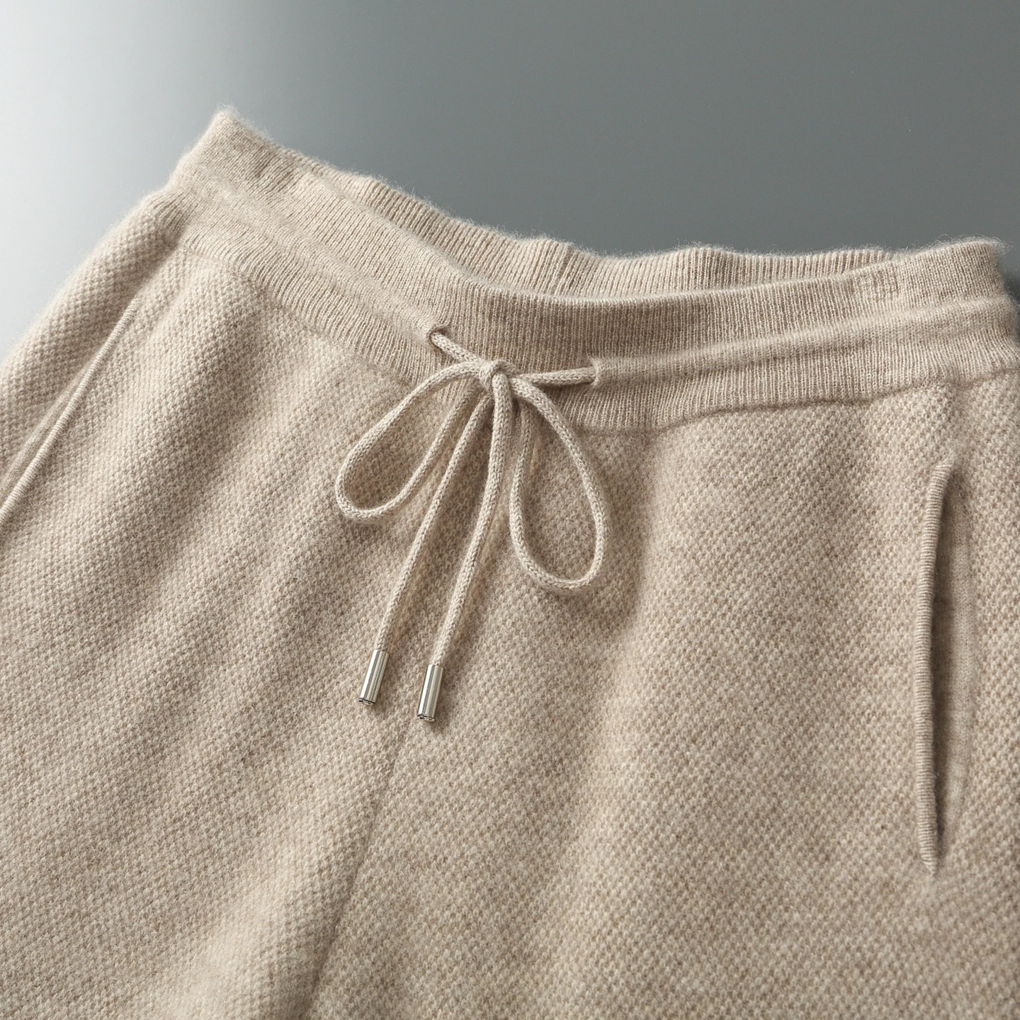 2026 Autumn/Winter New Product: 100% Knitted Pants For Men's Business and Casual Straight Legs Double Layer Thickened Pants Warm