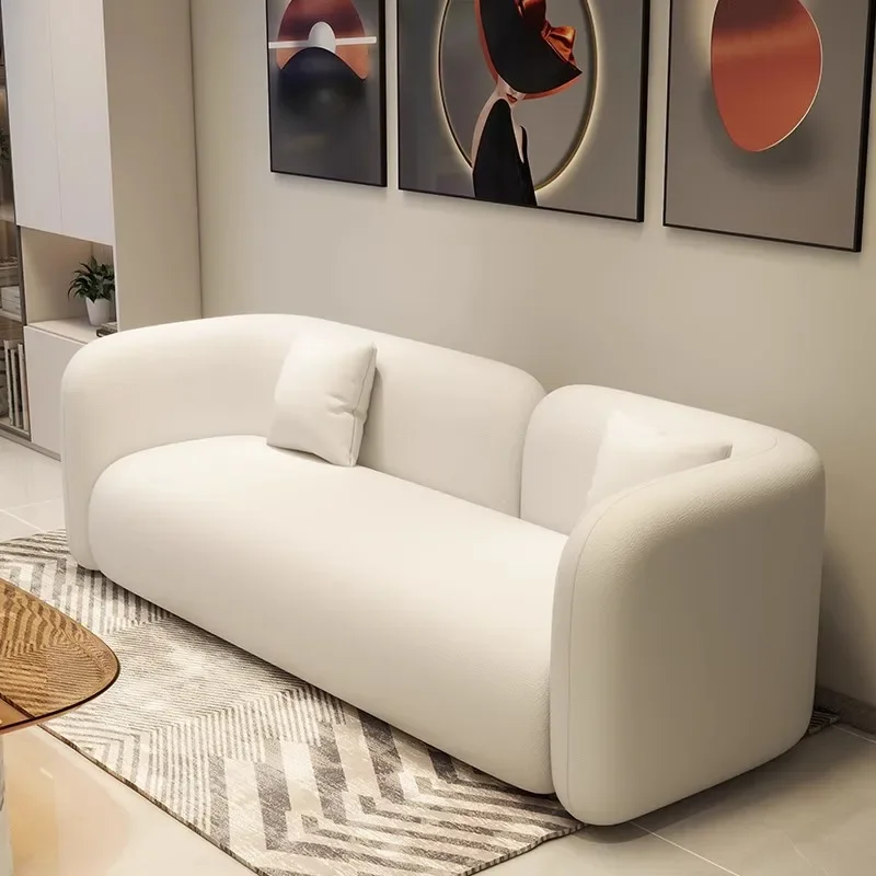 Straight row, light luxury high-end, cream style Internet celebrity clothing store, beauty salon office rest area reception