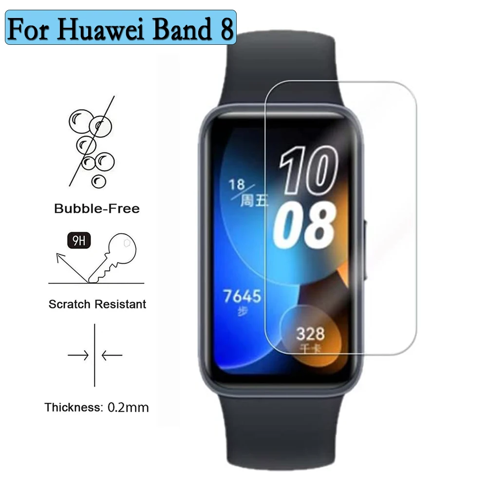 3/6 Stuks Hydrogel Zachte Screenprotector Film Voor Huawei Band 8 Smart Watch Hd/Ultra Dunne Full Screen Protector Cover Accessoires