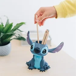 Disney Lilo & Stitch Anime Figure Stitch Creative Peripheral Cute Stationery Storage Pen Holder Ornament School Season Kid Gifts