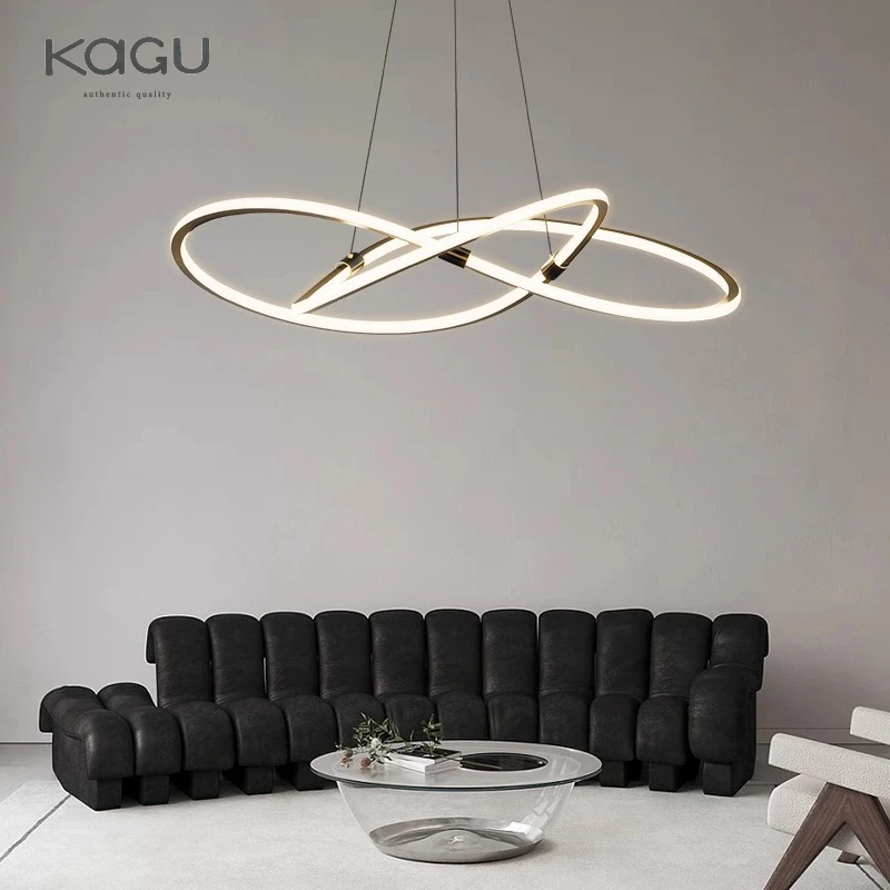 Simple Modern Ceiling Chandelier Adjustable Indoor Lighting High Brightness for Living Room Dining Room Bedroom Decor Ornament