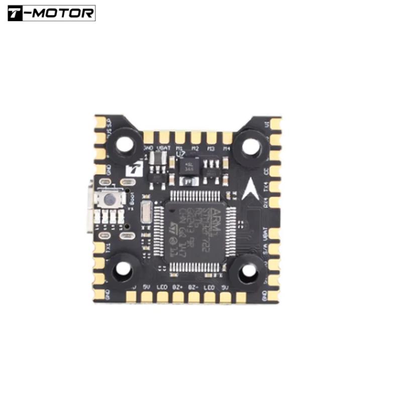 T-MOTOR MINI Racer F7 Flight Controller 3~6S Lipo W/AT7456E OSD 4 x UART Port MCU-STM32F722RET6 20*20mm for RC FPV Drone