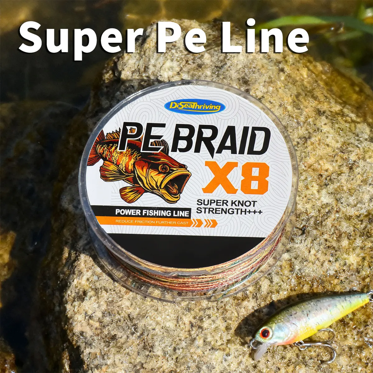 linha-de-pesca-trancada-pro-grade-power-performance-agua-salgada-peixe-linha-de-pesca-tranca-sem-cor-desaparece-8-fios-328yds