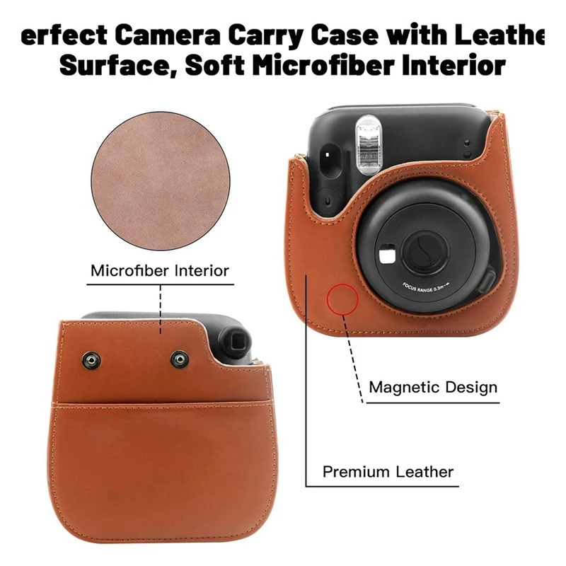 Funda portátil para cámara a prueba de golpes, funda protectora a prueba de polvo, anticaída, para Instax Mini 12, 11, 9, 8