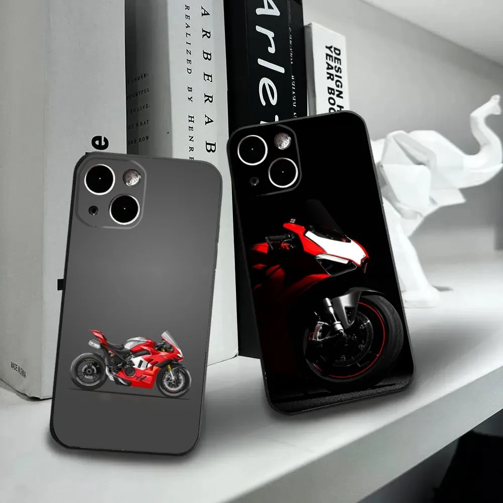 Sport Cool Motorrad D-DucatiS-S Phone Case For iPhone16,15,14,13,12 Mini 11 Pro XR,X,XS,MAX 7,8 Plus Silicone Cover Soft Black