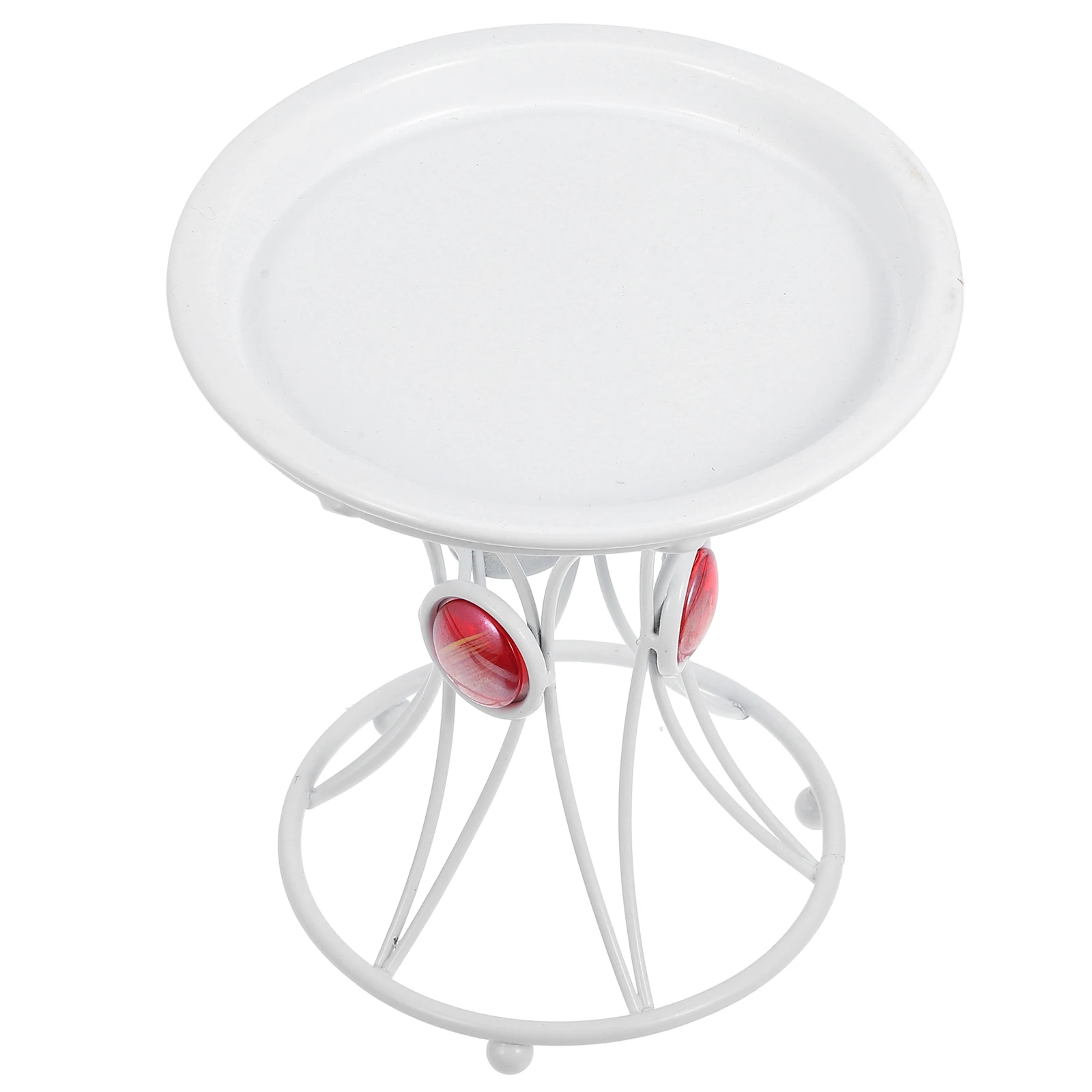 

1pc Decorative Ball Base Metal Garden Stand Modern European Style Outdoor Plant Holder Flower Pot Rack Iron Planter Support