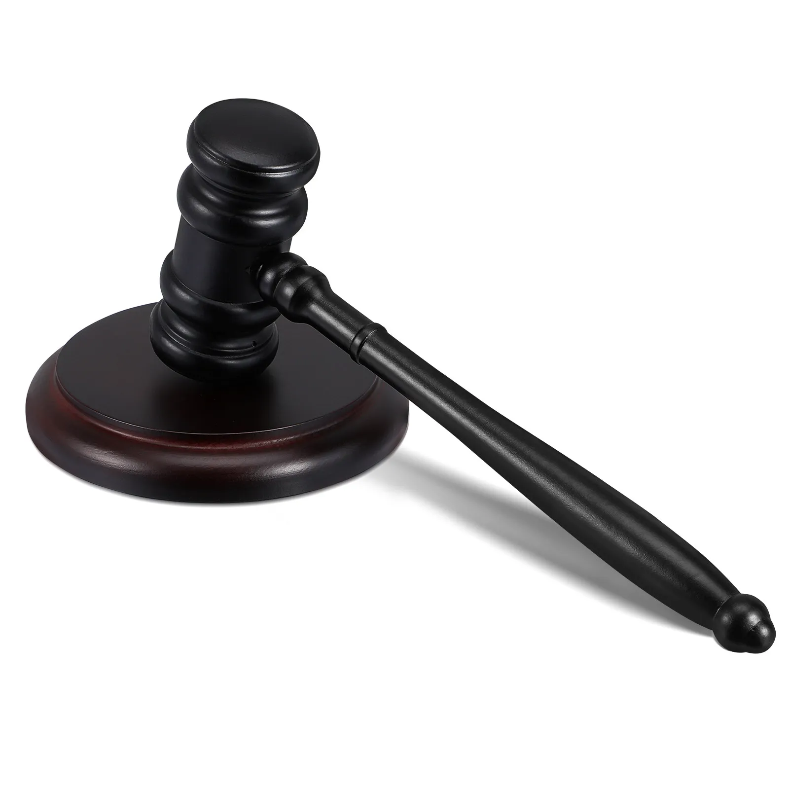 1Set Premium Beech Wood Judge Gavel and Sound Block Set Formal Judicial Ceremony Meeting Presentation Prop Sturdy Ergonomic