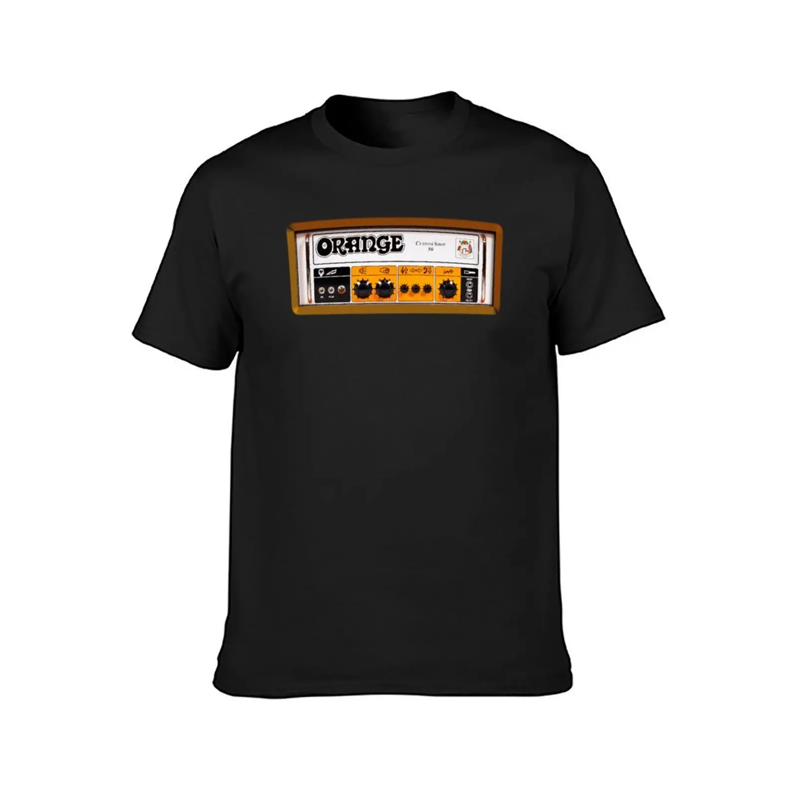 Orange color amp amplifier T-Shirt oversizeds boys animal print plus sizes Men's t-shirts