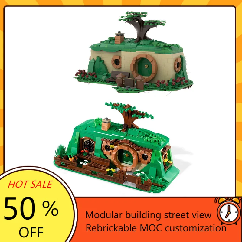 

An Unexpected Gathering and Bag End Modular MOC Creative street view Model Building Blocks Architecture DIY Assembly Toys Gifts