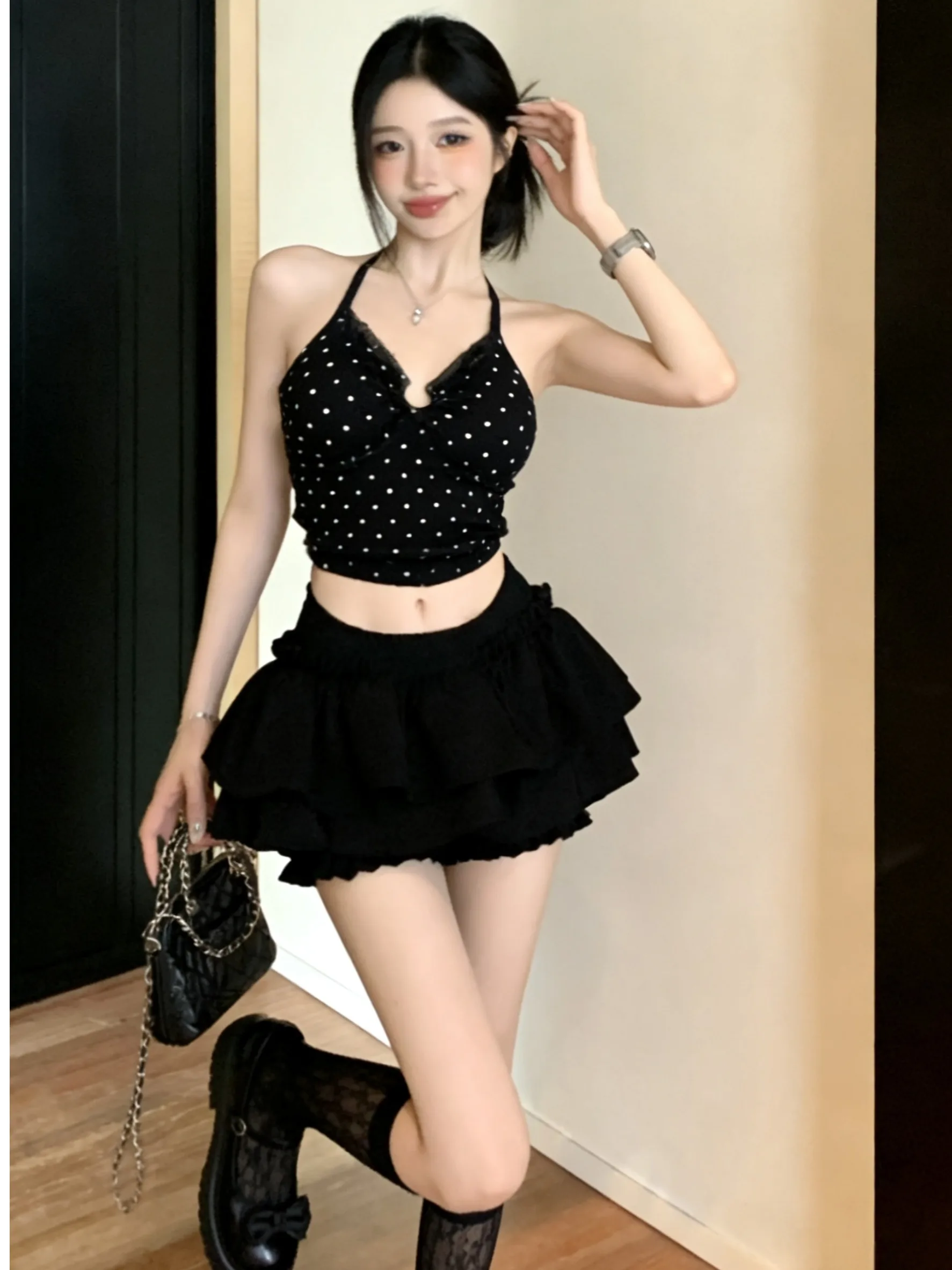 

Сексуальный облегающий комплект из двух предметов для женщин: летний повседневный костюм с коротким рукавом, без бренда, универсальный крой, средняя/высокая талия