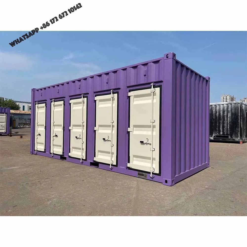 Construction Site 20ft 40ft Shipping Storage Container with Shutters Locking Movable Steel Unit