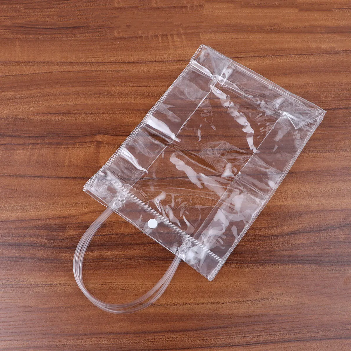 

Transparent Plastic PVC Ice Bag Portable Tote Bag Gift Bag Birthday Party Decoration Wedding Favor Vertical Style