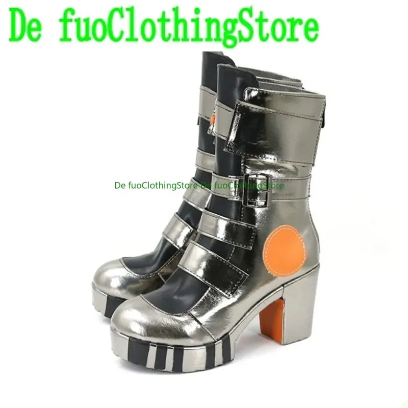 Defuo pinha arknights cosplay sapatos botas jogo anime jogo rpg festa de halloween adereços sapatos botas