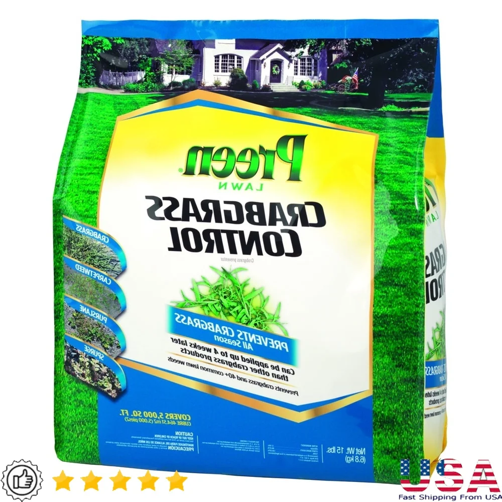 

Crabgrass Control Lawn Treatment 15 lb Bag Covers 5000 sq ft Prevents Kills Crabgrass All Season Grass Types