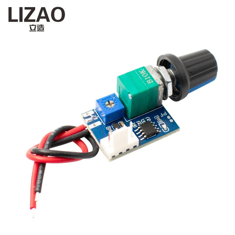 12V PWM Fan Speed Controller, 4-Wire Manual Governor with Temperature Control & Stop Switch for PC CPU Coolers