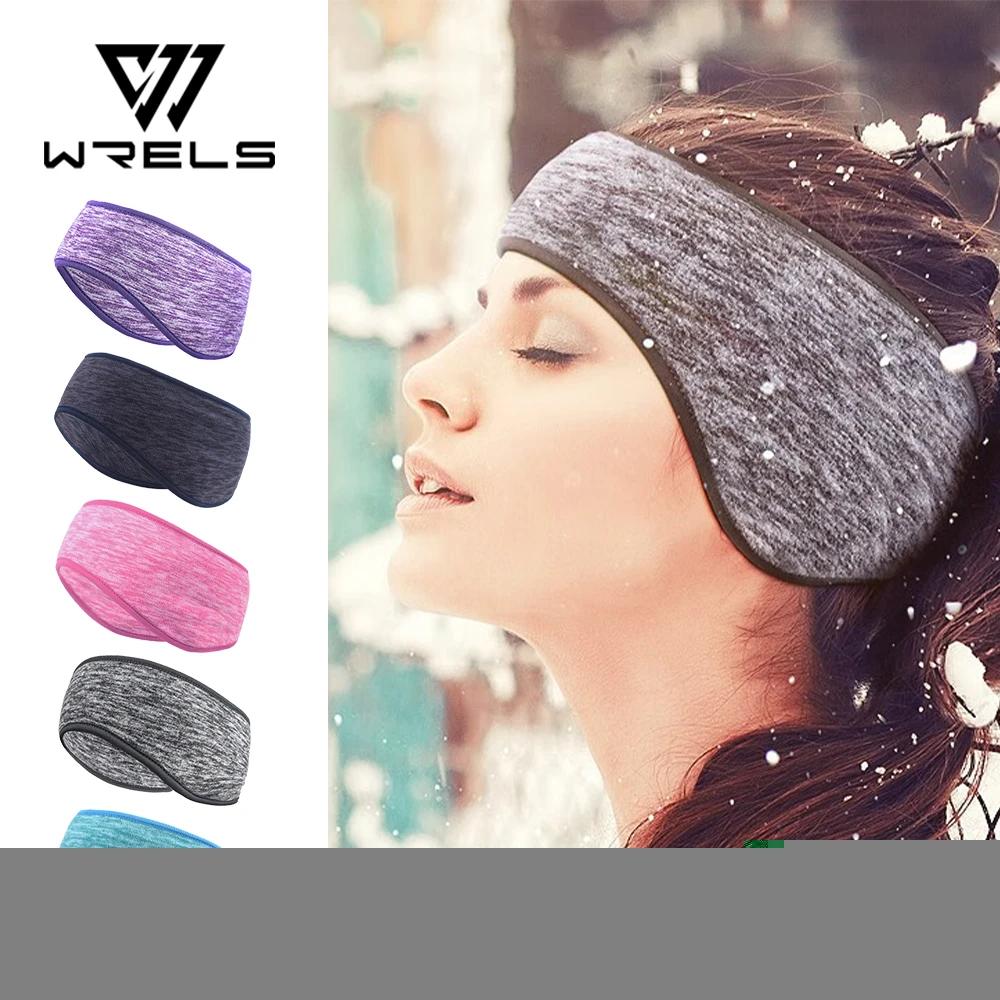 

WRELS Ear Warmer Headbands Windproof Forehead Protection Headbands Polar Fleece Warm Headband Elastic Ski Ear Cover Ear Muffs