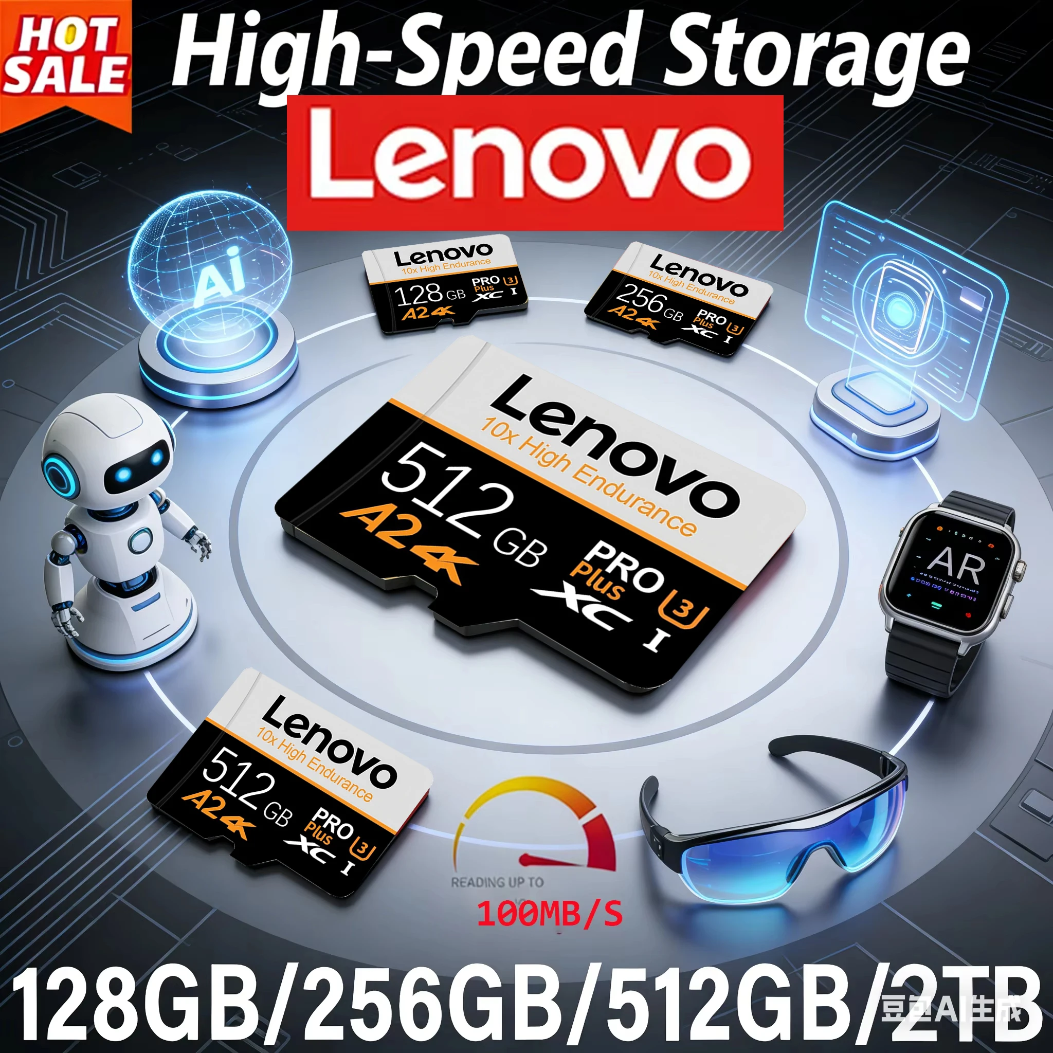 

Lenovo Micro TF/SD 512GB 512GB 16GB Memory Card UP TO 100MB/s C10 U3 32GB 64GB 256GB TF Card 4K HD for USB Card Reader Adapter M