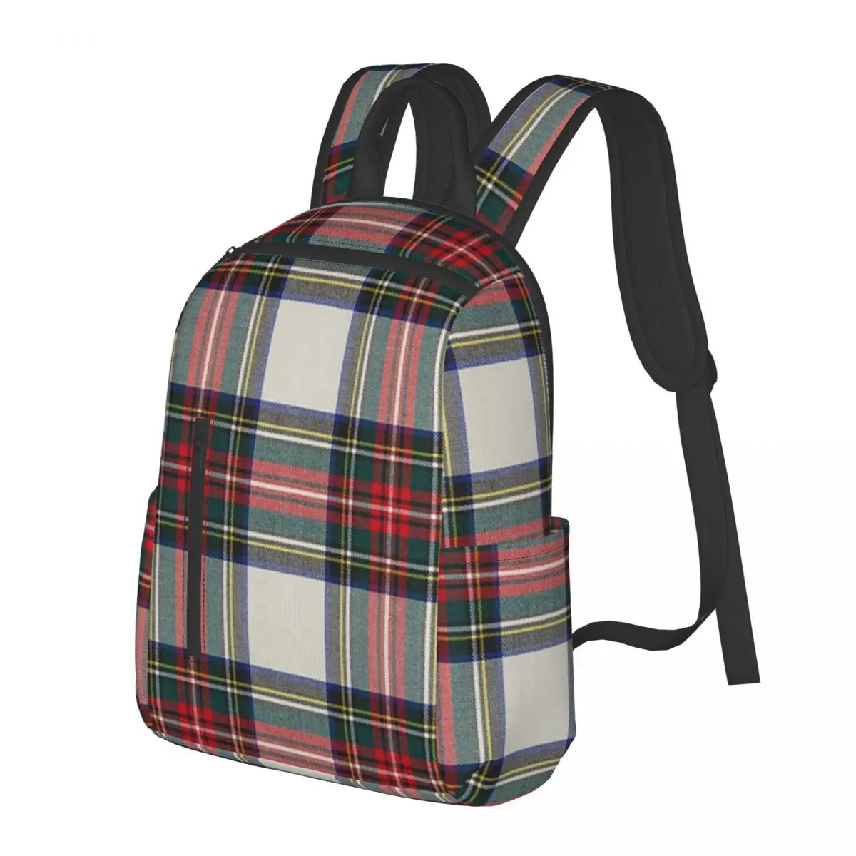 Stewart Dress Scottish Tartan Backpack Daypack Large Capacity Kids BookBag School Bag Shoulder Bags for Men Women view 3