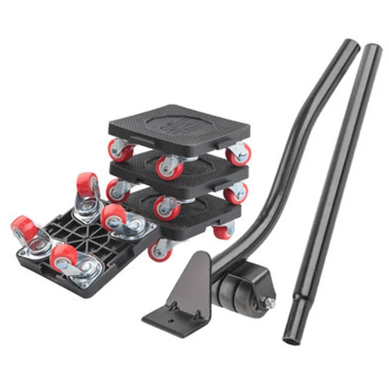Heavy Duty Furniture Lifter Transport Mover Lifter Slides Wheel Easy Furniture Mover Tool Wheel Roller Bar Hand Tools