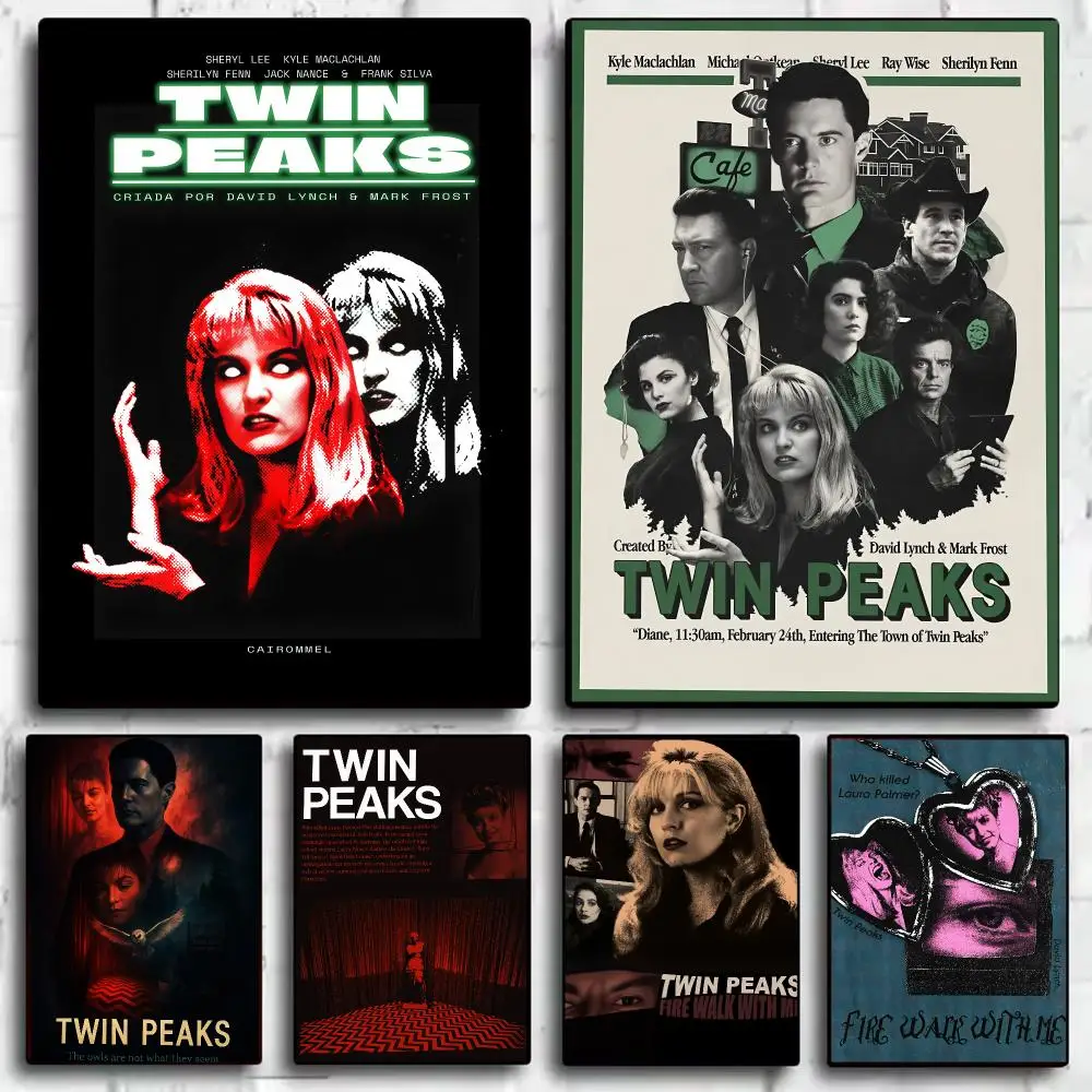 TV Series T-Twin Peaks Painting Calligraphy Canvas HD Poster Waterproof Fade Resistant Wall Art Print for Home Decor
