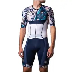 New Mens Triathlon abbigliamento Tri Suit ciclismo Skinsuit Bike Body Sport Swim Run tuta Speedsuit collant traspiranti di un pezzo