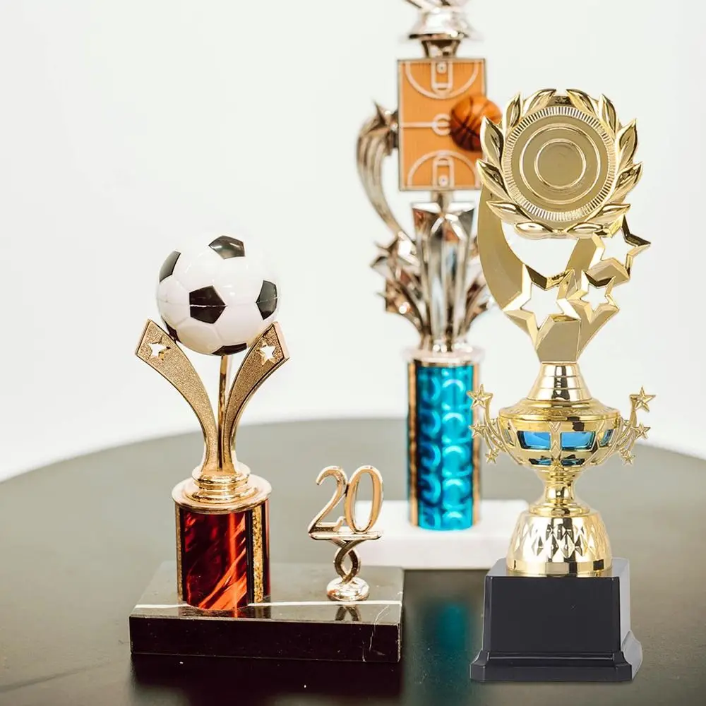 Plastic Award Trophy Star Golden Small Gold Statue Singing Dancing Competition School Rewarding Supply Reward Prize Cup