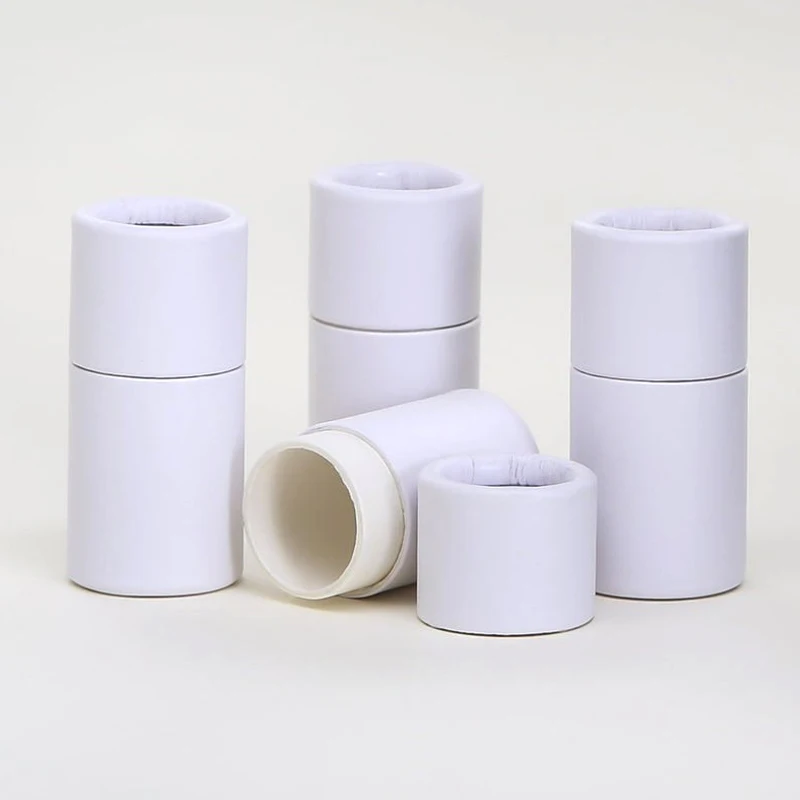 Hot Sell Eco Friendly 0.15OZ  Cardboard Lip Balm Container -Kraft 100% Biodegradable Paper Cosmetic Push Up Tubes