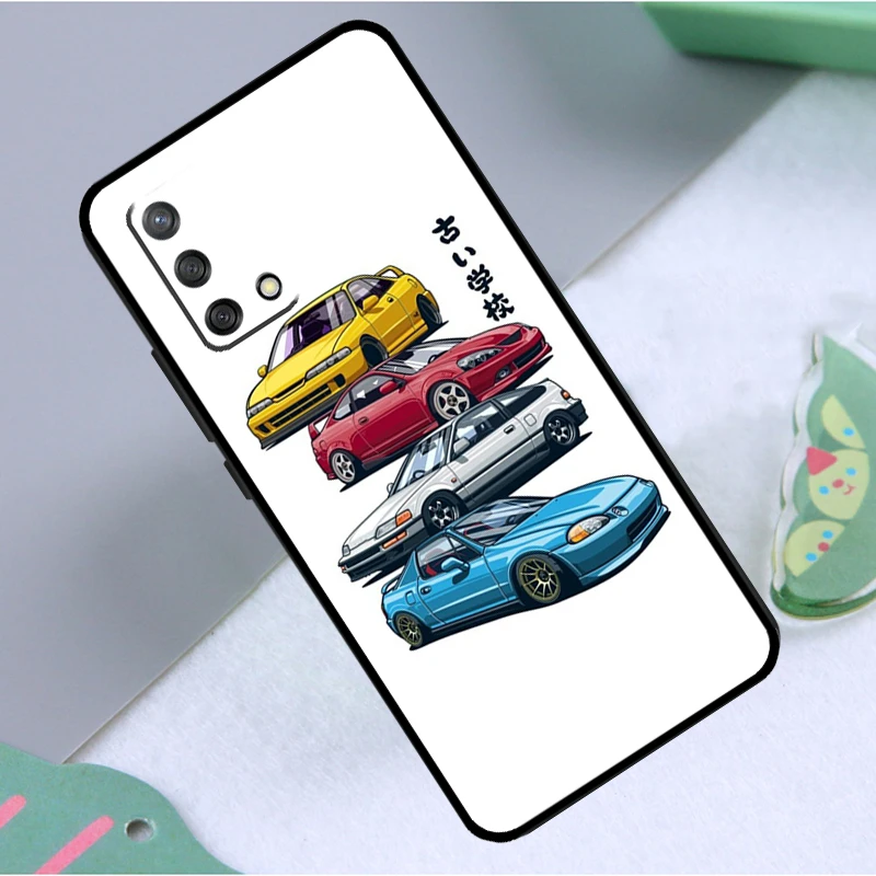 JDM Type R Civic Sport Car Case For OPPO A16 A15 A52 A72 A94 A74 A54 A5 A9 A31 A53 A83 A93 A91 Find X5 X3 Pro Cover