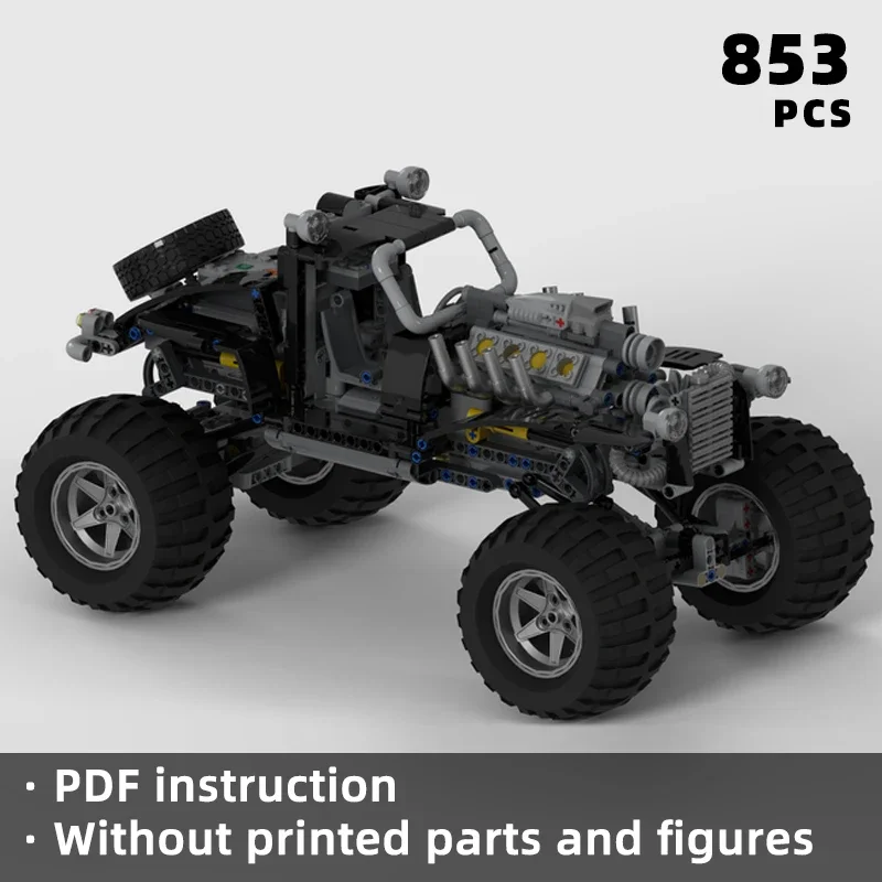 classic mad movie sci-fi film style car bricks movie blocks truck vehicle moc modified 4X4 off road war fans gift product