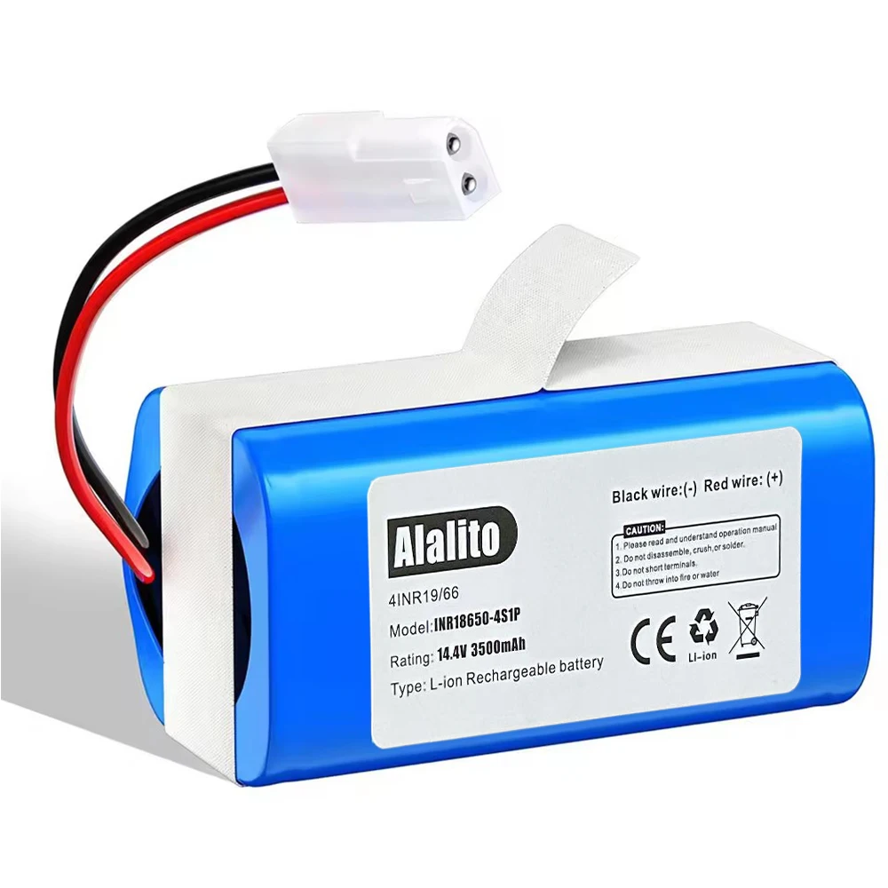 

4000mAh Battery for Rowenta RS-RT900866, for Xiaomi Mijia G1 E12, H18650CH-4S1P MJSTG1 SKV4136GL Robot Vacuum Cleaner Battery