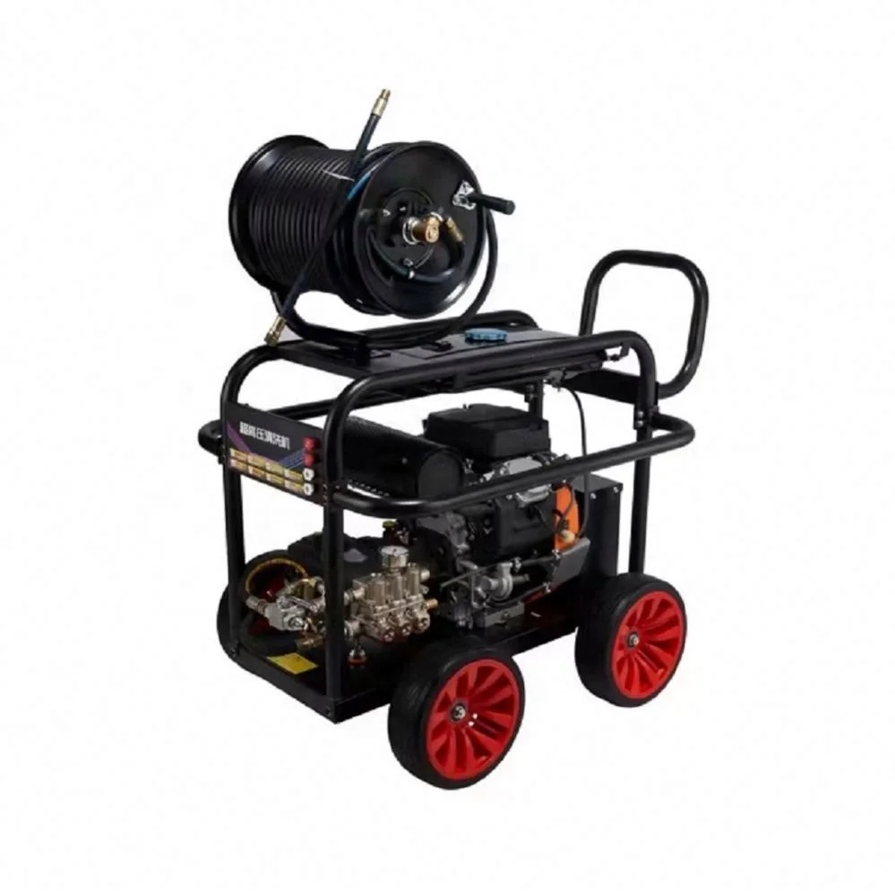 Supply High-Pressure Sewer Dredging Device Cleaner Tool Outdoor Gasoline Diesel Engine Water Jet Cleaning Machine