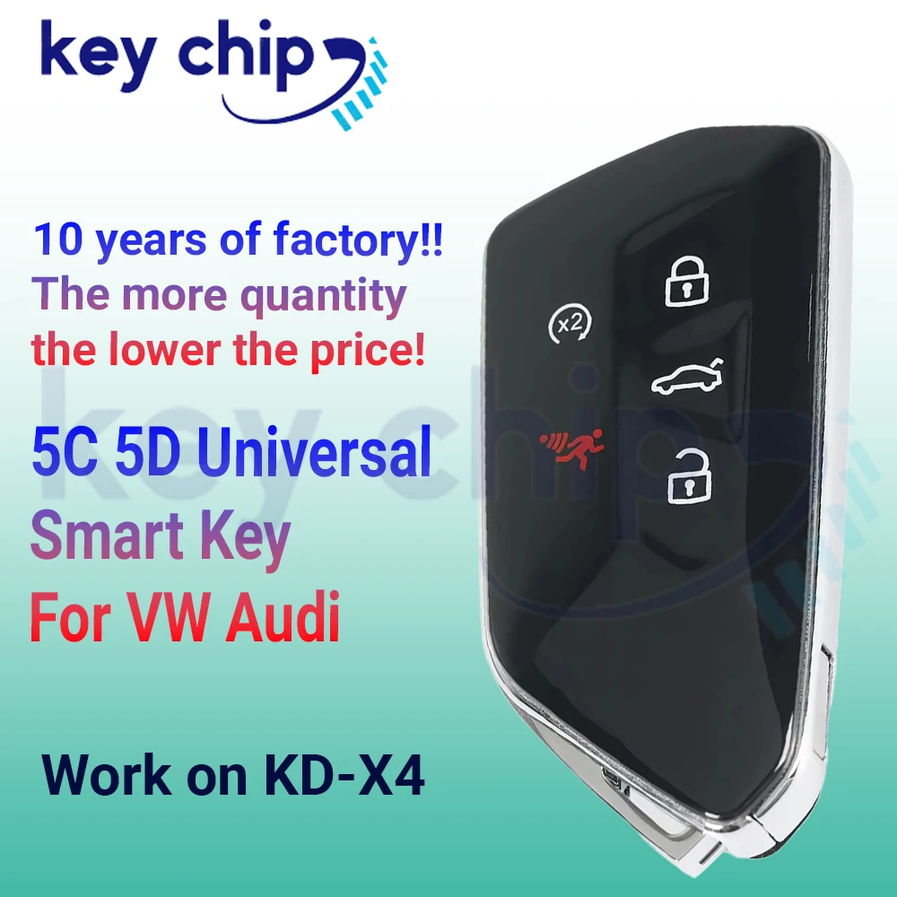 key chip 5C 5D Universal Smart Key For VW Audi 5 buttons