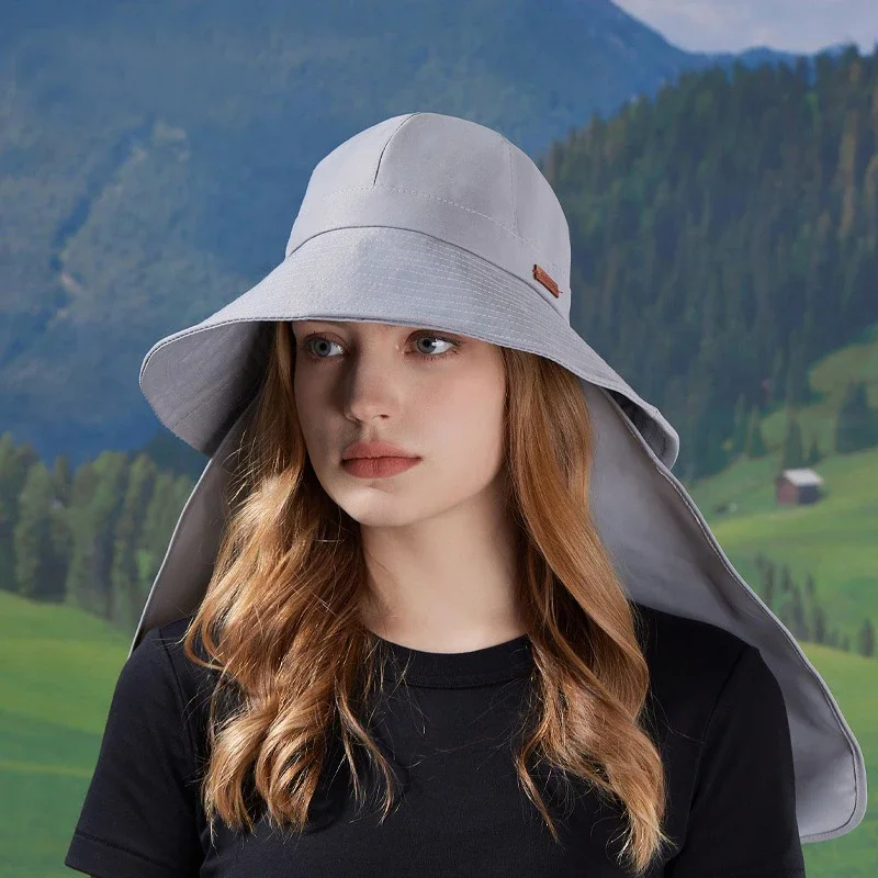 Unisex zonnehoed met nekflap en brede rand - UPF 50+ Wandel-safari-vismutsen voor heren en dames, perfect voor buitenavonturen