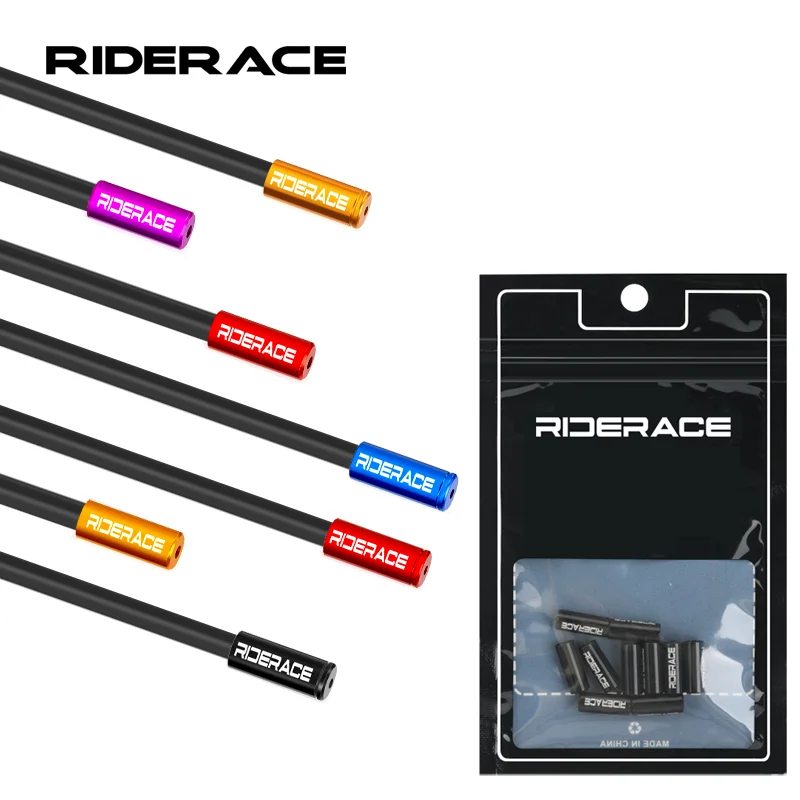 

10Pcs/Lot Bicycle Derailleur Cable Housing End Cap Aluminum Alloy 4mm 5mm Bike Shift Brake Cable Ends Line Cap Wire Tube Plugs