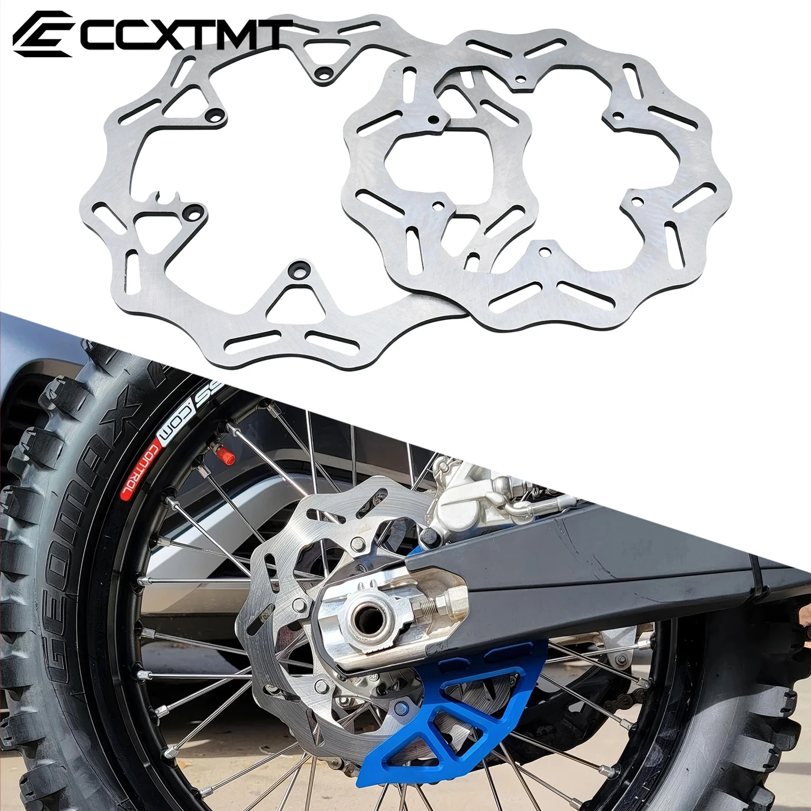 

Motorcycle 260MM 220MM Front Rear Brake Disc Rotor Set For KTM 125-500cc XC XCF XCW SX SXF EXC EXCF TPI Six Days 1994-2023 parts