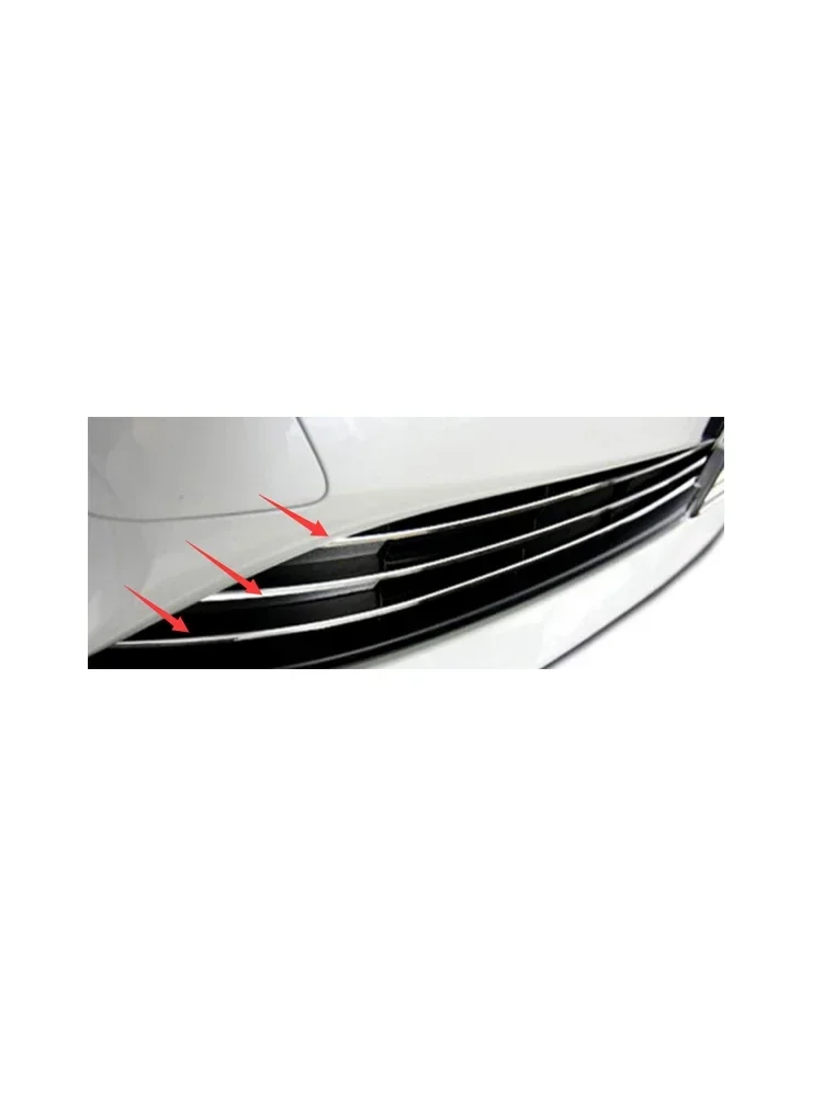 For Prius 50 Front Bumper Grid Trim Strip Stainless Steel Cover 2016-19