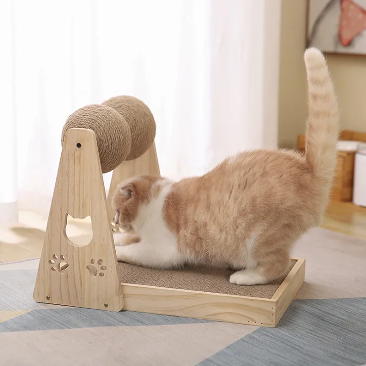 2021 China factory wholesale  cat toy cat scratcher cardboard interactive pet toy Cat scratch board