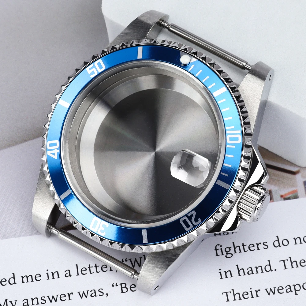 Vintage 38MM NH35 Watch Case Sapphire Glass For Retro Submariner NH35 NH36 NH34 Automatic Movt 120 Clicks 28.5mm Dial Watch Case