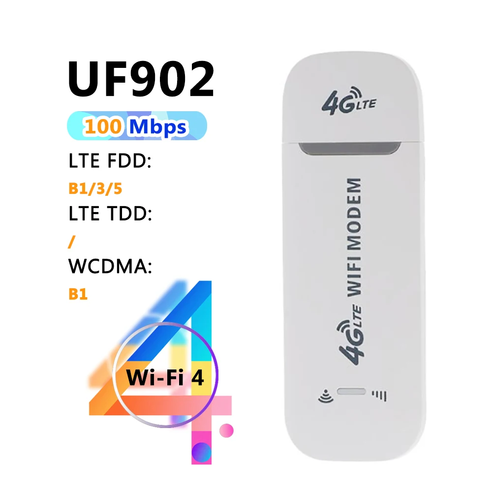 TIANJIE 4G LTE موزع إنترنت واي فاي مودم USB محمول مع نقطة اتصال 100 & 300Mbps شبكة عالية السرعة واي فاي 6 & 4 دونجل لاسلكي #5