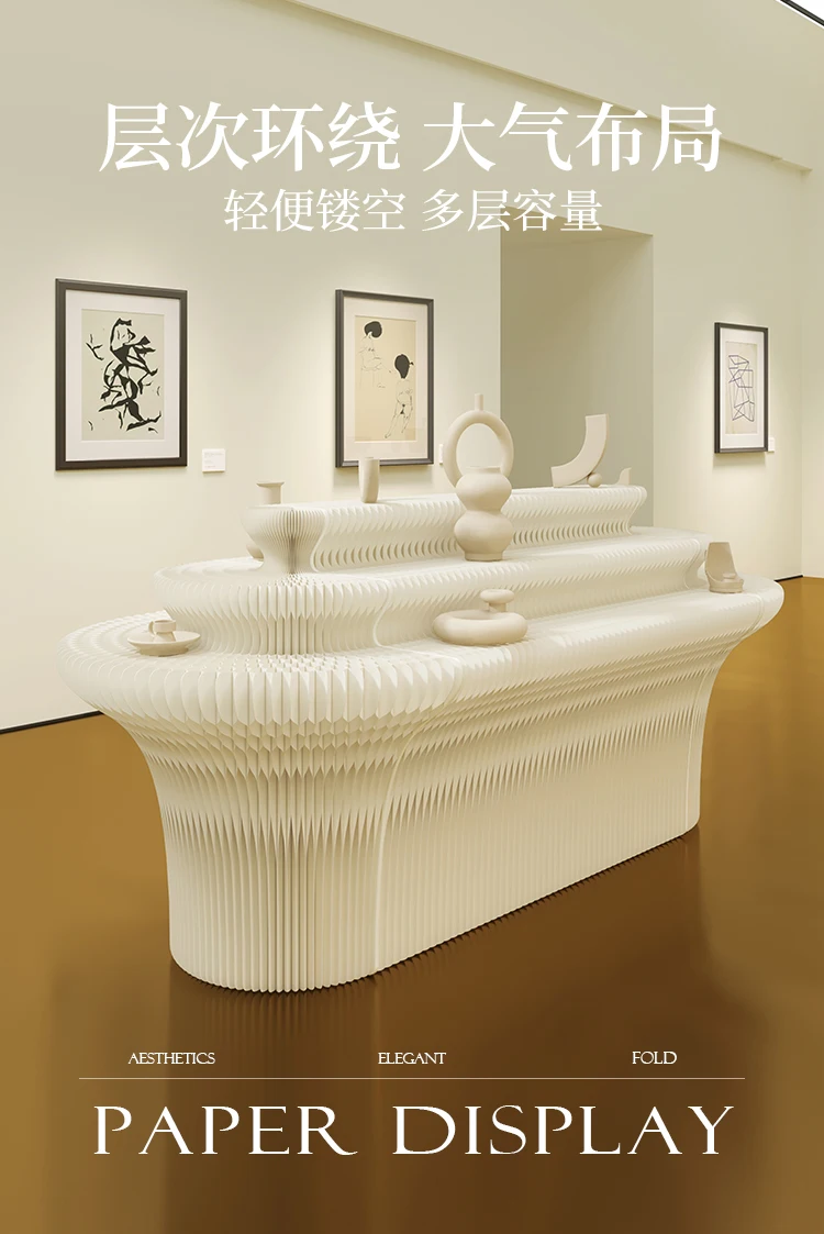 Shelf Folding Booth Multi-layer Decorative Display Stand Display Stand Exhibition Stand Art Exhibition