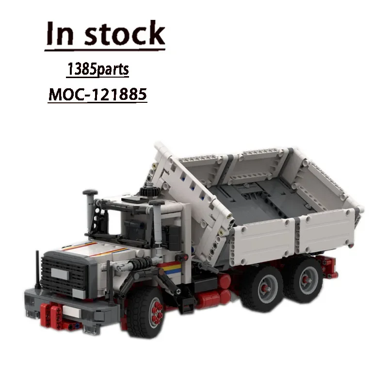 

MOC-121885 Multifunctional Three-sided Dump Truck Splicing and Assembly Building Blocks1385 Parts Children's Building Blocks Toy